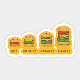 Burger Bite Sticker